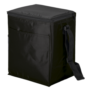 12 Can Cooler with 2 Exterior Pockets 70D PEVA Lining