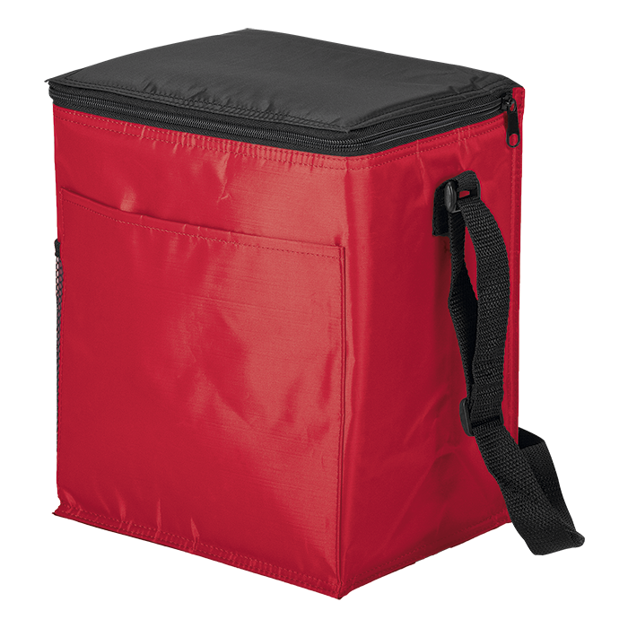 12 Can Cooler with 2 Exterior Pockets 70D PEVA Lining - Image 3