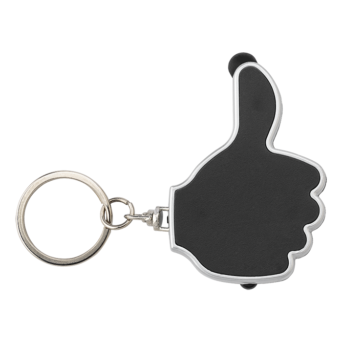 3 in 1 Thumbs Up Keychain with Stylus and LED Light - Image 6