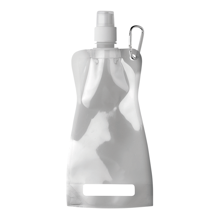 420ml Foldable Water Bottle with Carabiner Clip - Image 3