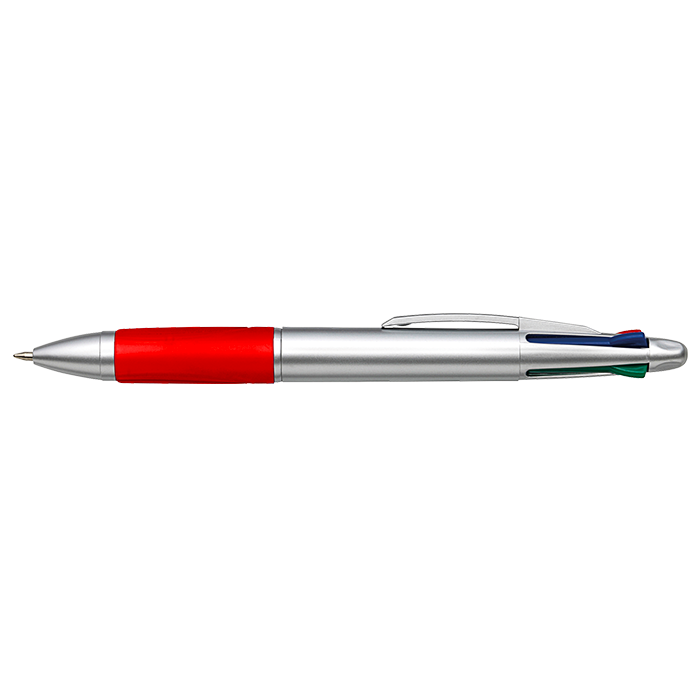 4 Colour Ballpoint Pen with Rubber Grip - Image 3