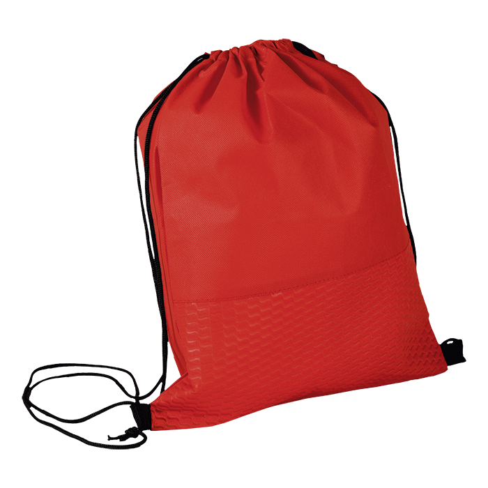 Wave Design Drawstring Bag Non-Woven - Image 3