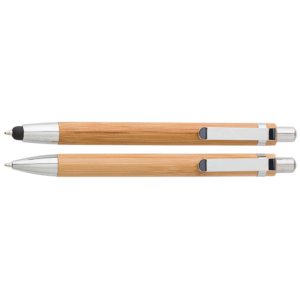 Bamboo Pen and Clutch Pencil Set