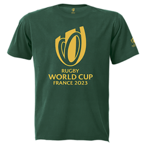 160g Single Jersey RWC 2023 Tee Gold Trophy Print Boys