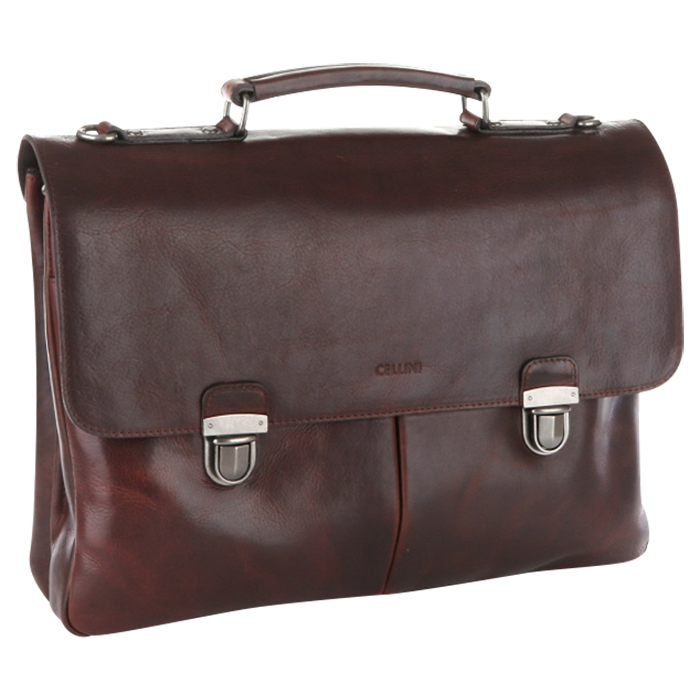 Cellini Woodridge 2 Division Flap Over Briefcase