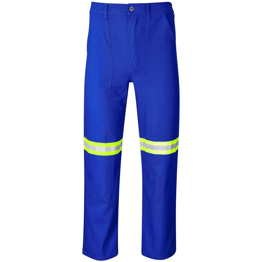 Artisan Premium 100% Cotton Pants - Reflective Legs - Yellow Tape - Image 3