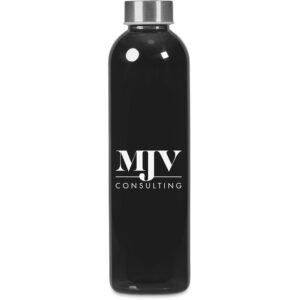 Kooshty Pura Plus Glass Water Bottle – 750ml - Black