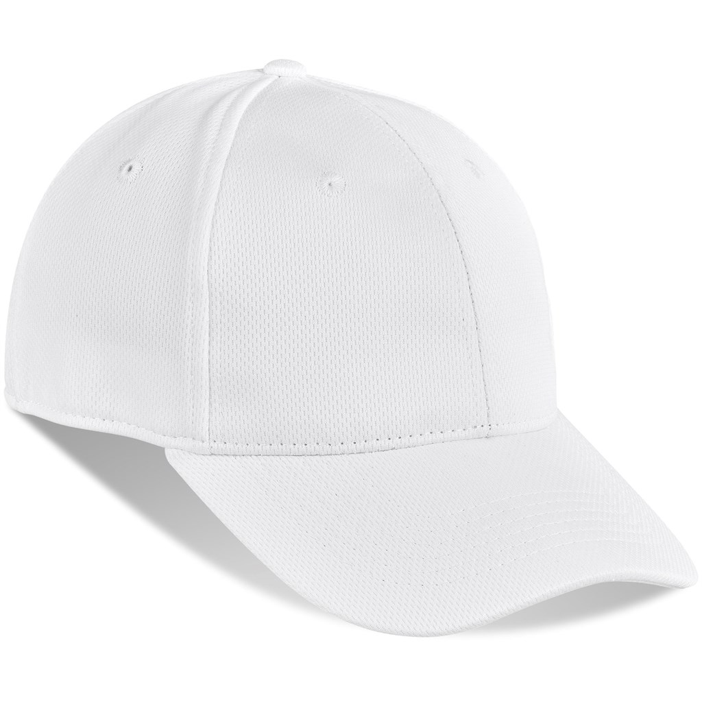 Ace 6 Panel Fitted Cap - White - Image 6