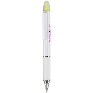 Altitude Topaz Highlighter Ball Pen - Solid White