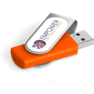 Axis Dome Flash Drive - 8GB - Orange