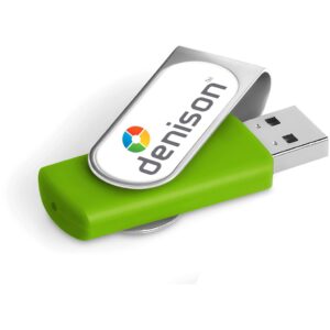 Axis Dome Flash Drive - 16GB - Lime