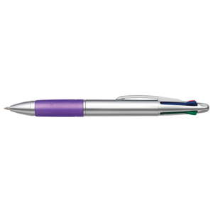 4 Colour Ballpoint Pen with Rubber Grip