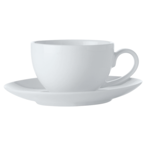 White Basics Coupe Demi Cup and Saucer 100ml