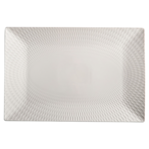 White Basics Diamonds Rectangular Platter