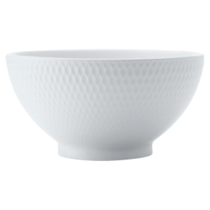 White Basics Diamonds Rice Bowl