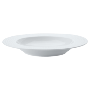 White Basics Diamonds Rim Soup Bowl