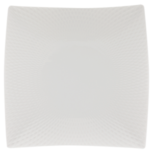 White Basics Diamonds Square Plate