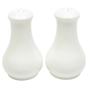 White Basics Fluted Salt & Pepper
