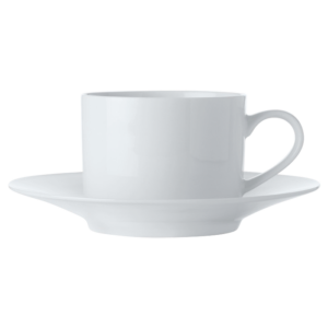 White Basics Straight Cup and Saucer 250ml