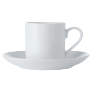 White Basics Straight Demi Cup and Saucer 100ml