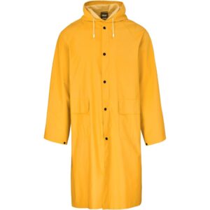 Light Duty Storm Rubberised Polyester/PVC Raincoat - Yellow