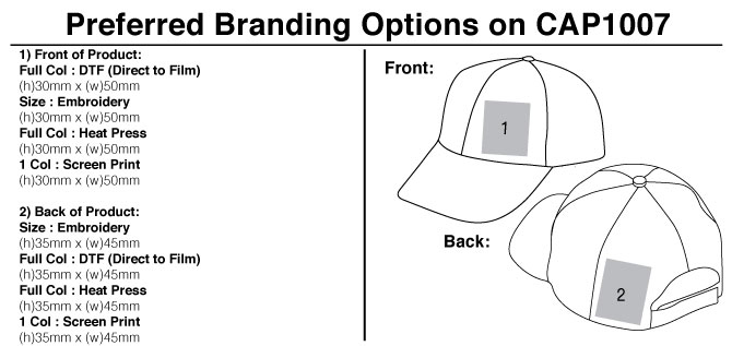 Polyester 6 Panel Cap - Image 11