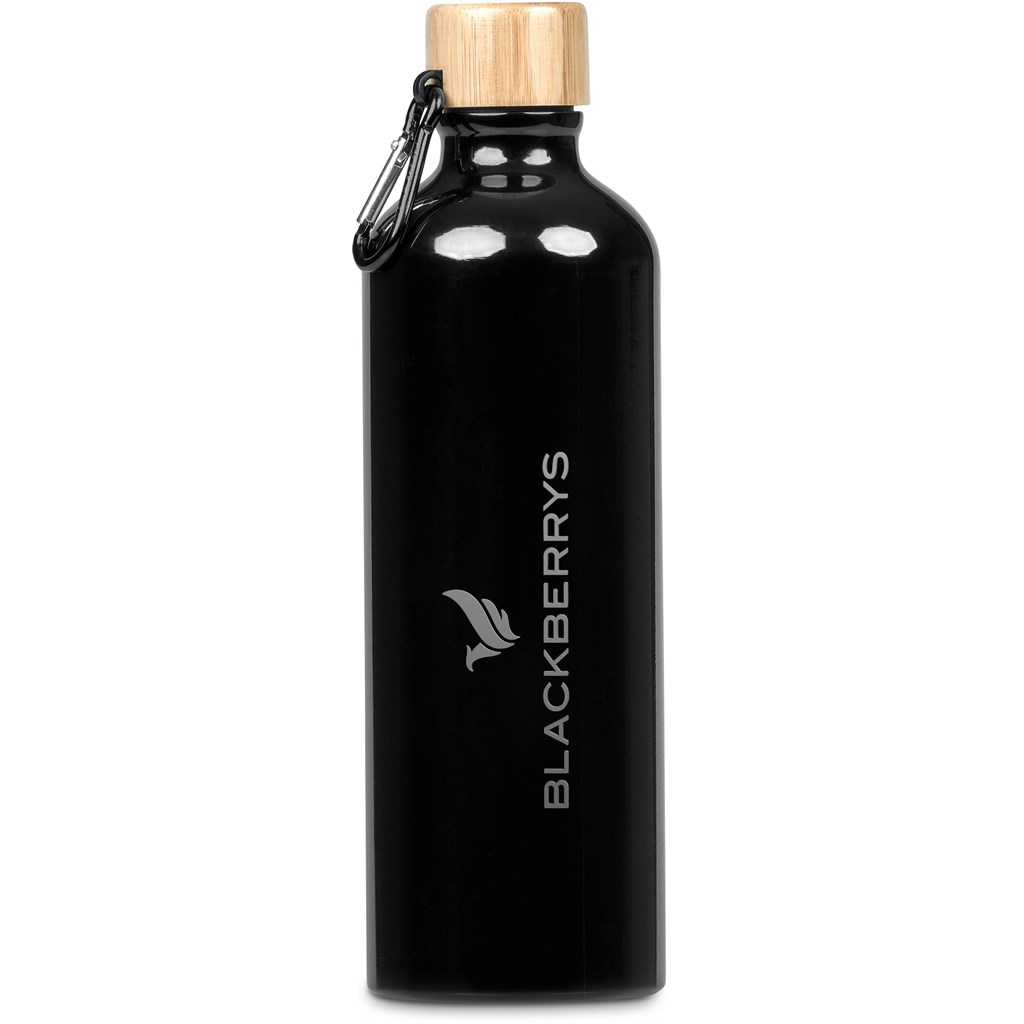 Serendipio Origen Aluminium & Bamboo Water Bottle – 750ml - Image 3