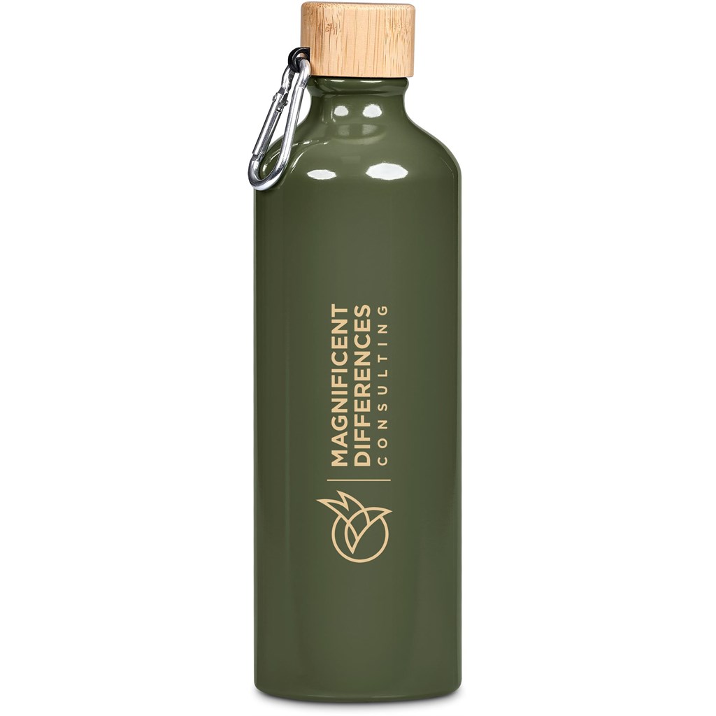 Serendipio Origen Aluminium & Bamboo Water Bottle – 750ml - Image 5