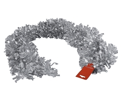 Metallic Silver Tinsel Garland