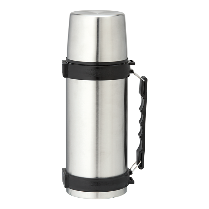 1l Stainless Steel Travel Flask with Carry Handle - Image 3
