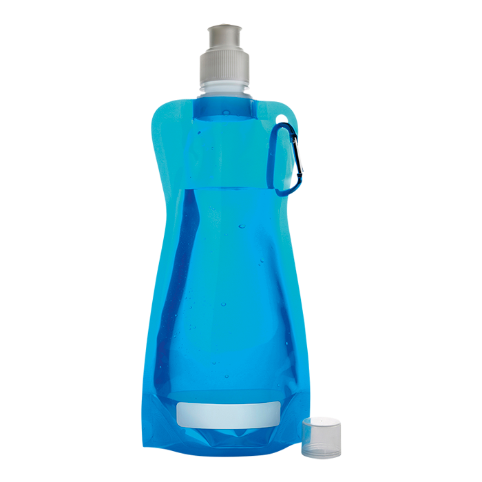 420ml Foldable Water Bottle with Carabiner Clip - Image 9