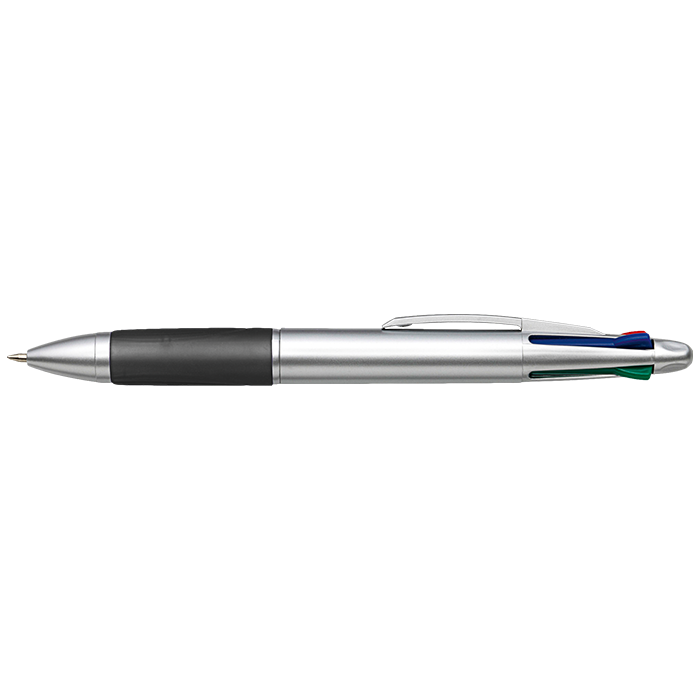 4 Colour Ballpoint Pen with Rubber Grip - Image 6