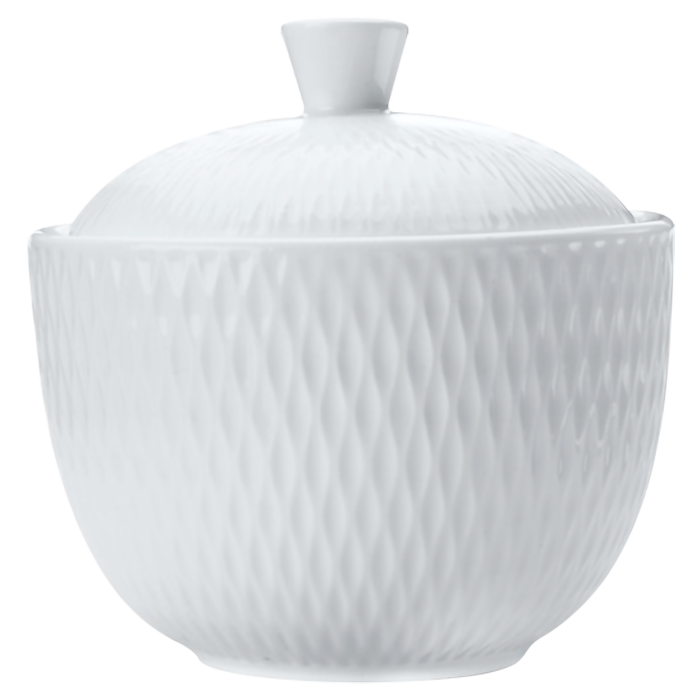 White Basics Diamonds Sugar Bowl - Image 3