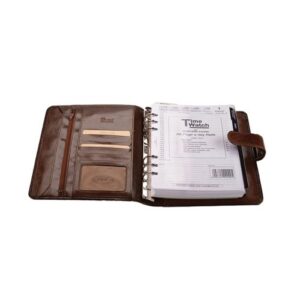 A5 Genuine Leather Organiser with Tab Closure