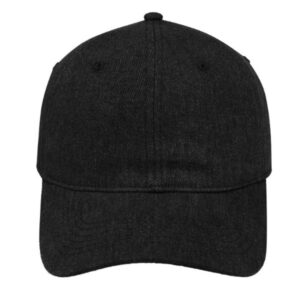 6070BLACK - Fashion Denim Cap - Black