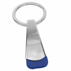 Tear Shaped Chrome Keychain