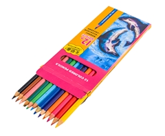 12-Piece Coloured Pencil Set - Dolphins