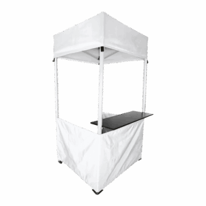 1x1 Aluminium Kiosk with Shelf