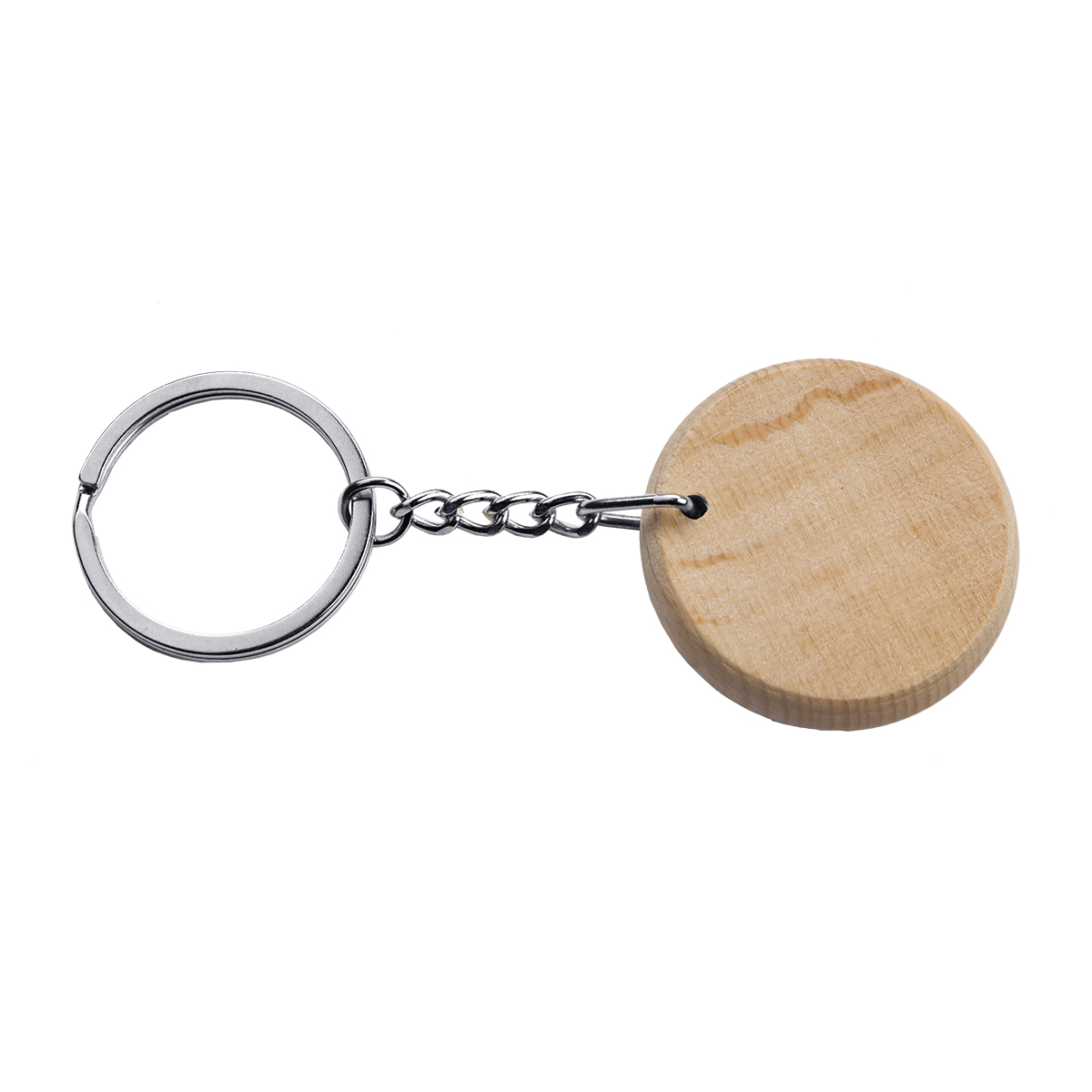 Round Wood Keyring - Image 3