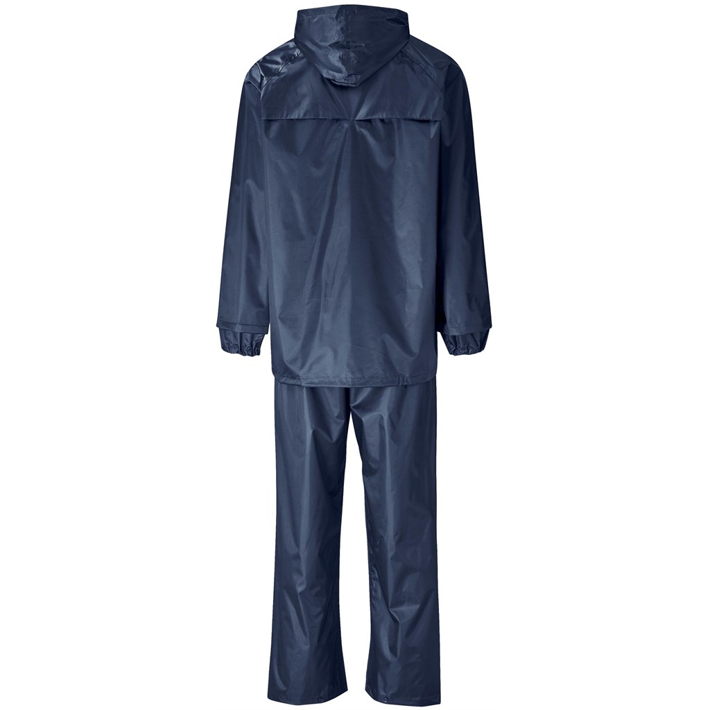 Weather Polyester/PVC Rainsuit - Navy - Image 2