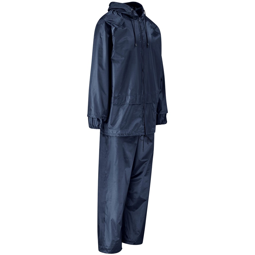Weather Polyester/PVC Rainsuit - Navy - Image 3