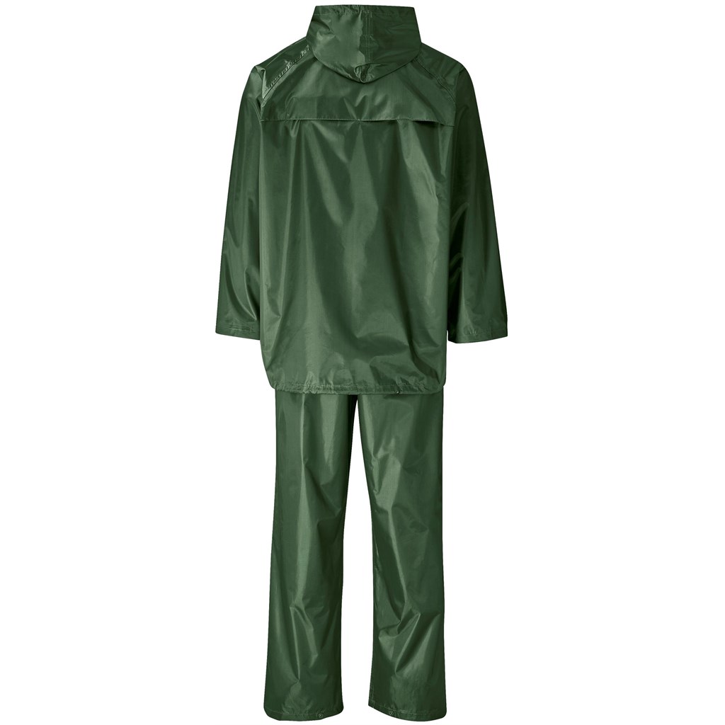 Weather Polyester/PVC Rainsuit - Olive - Image 3