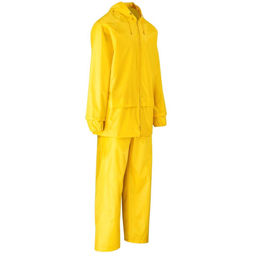 Weather Polyester/PVC Rainsuit - Yellow - Image 3