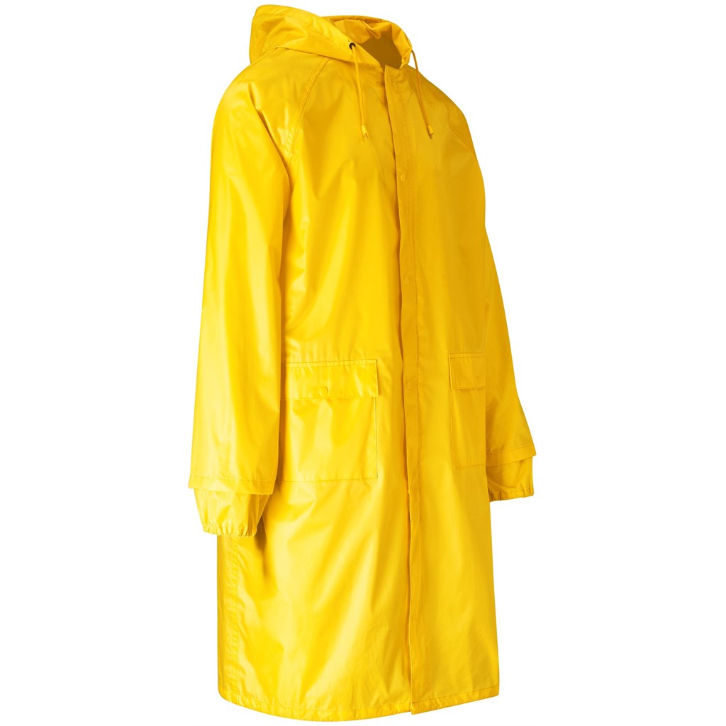 Thunder Rubberised Polyester/Pvc Raincoat - Yellow - Image 5