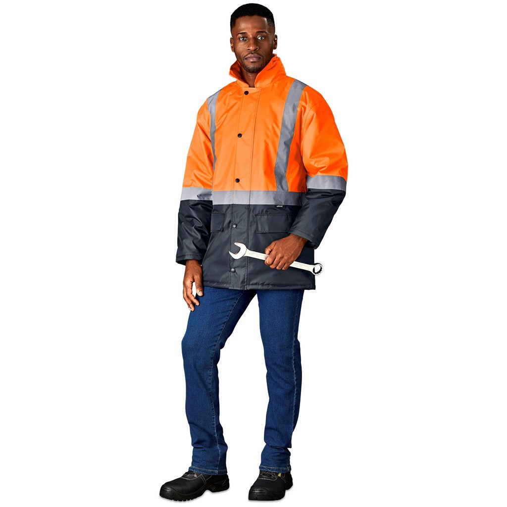 Hazard Padded Two-Tone Hi-Viz Reflective Jacket - Image 13