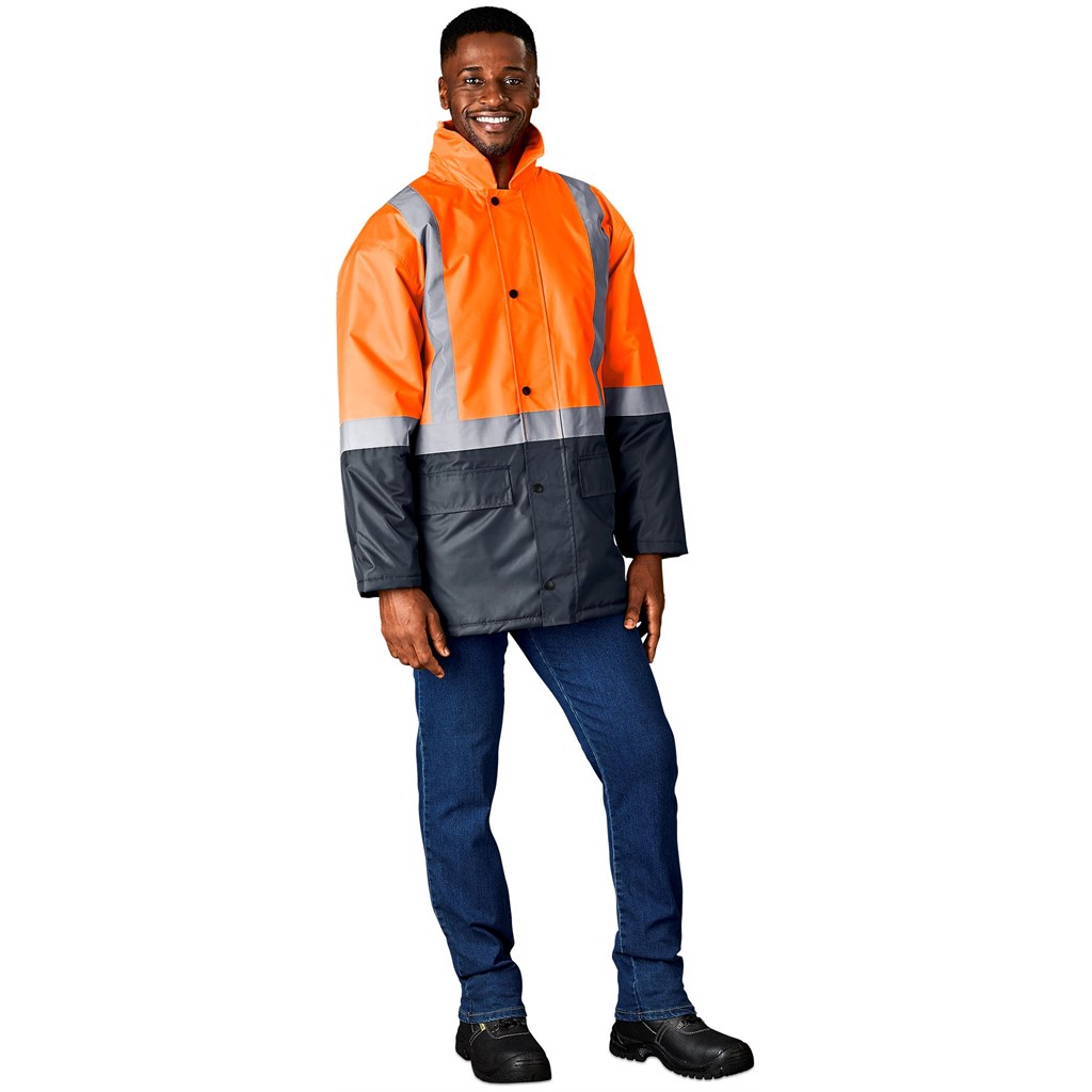 Hazard Padded Two-Tone Hi-Viz Reflective Jacket - Image 4