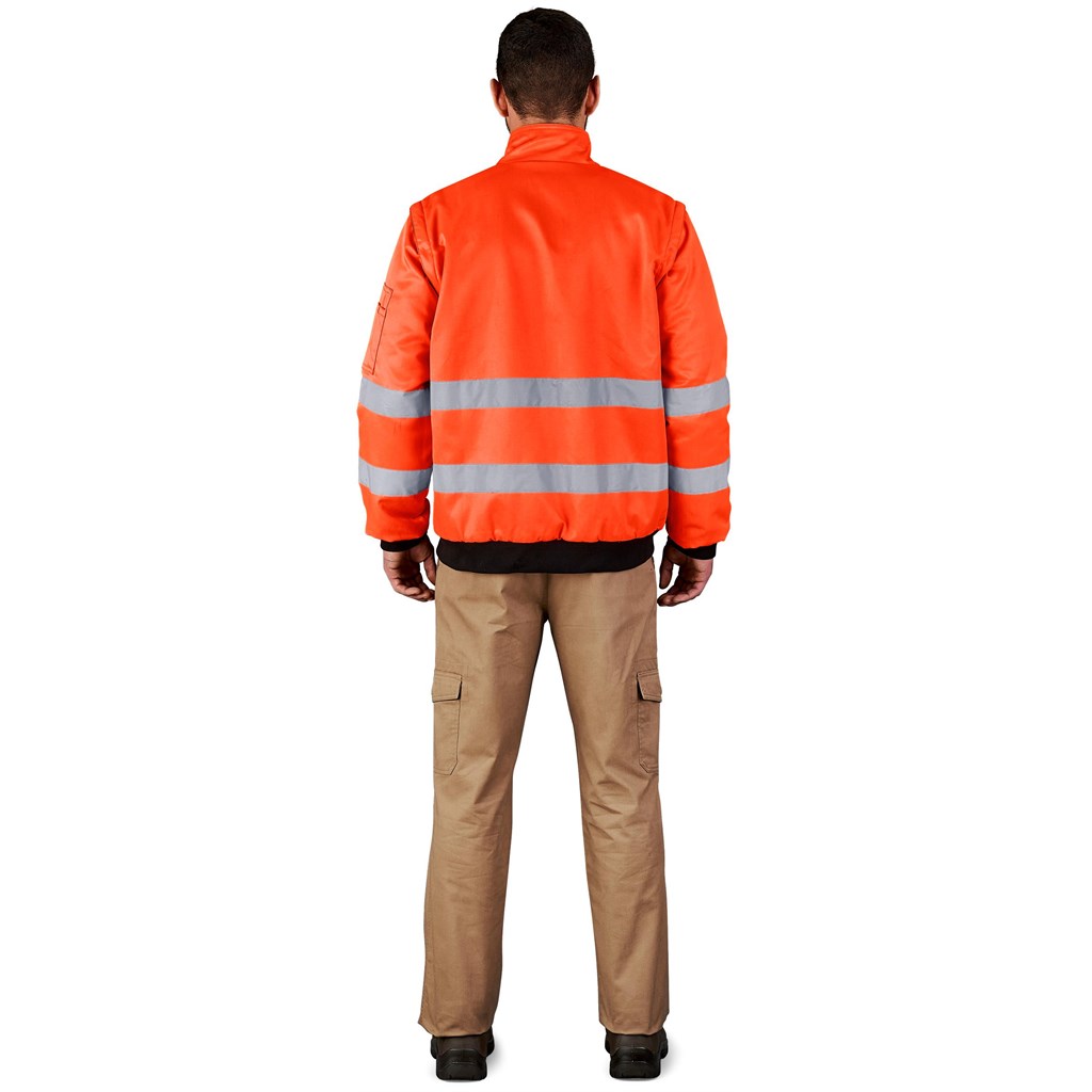 Techno Padded Hi-Viz Reflective Bunny Jacket - Image 8