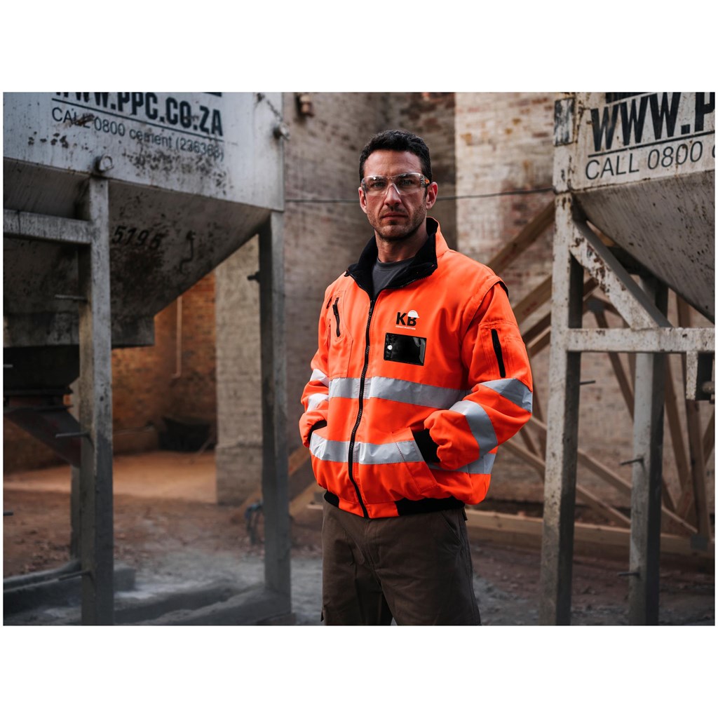 Techno Padded Hi-Viz Reflective Bunny Jacket - Image 5