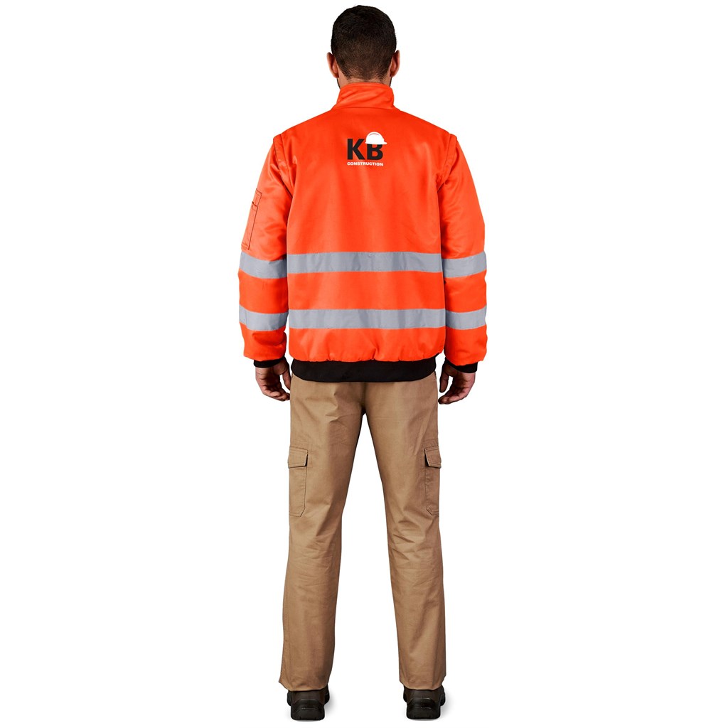 Techno Padded Hi-Viz Reflective Bunny Jacket - Image 7